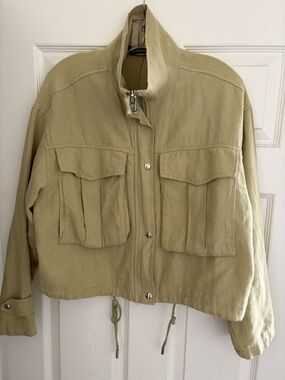 Blank NYC Light SZ S Olive Jacket